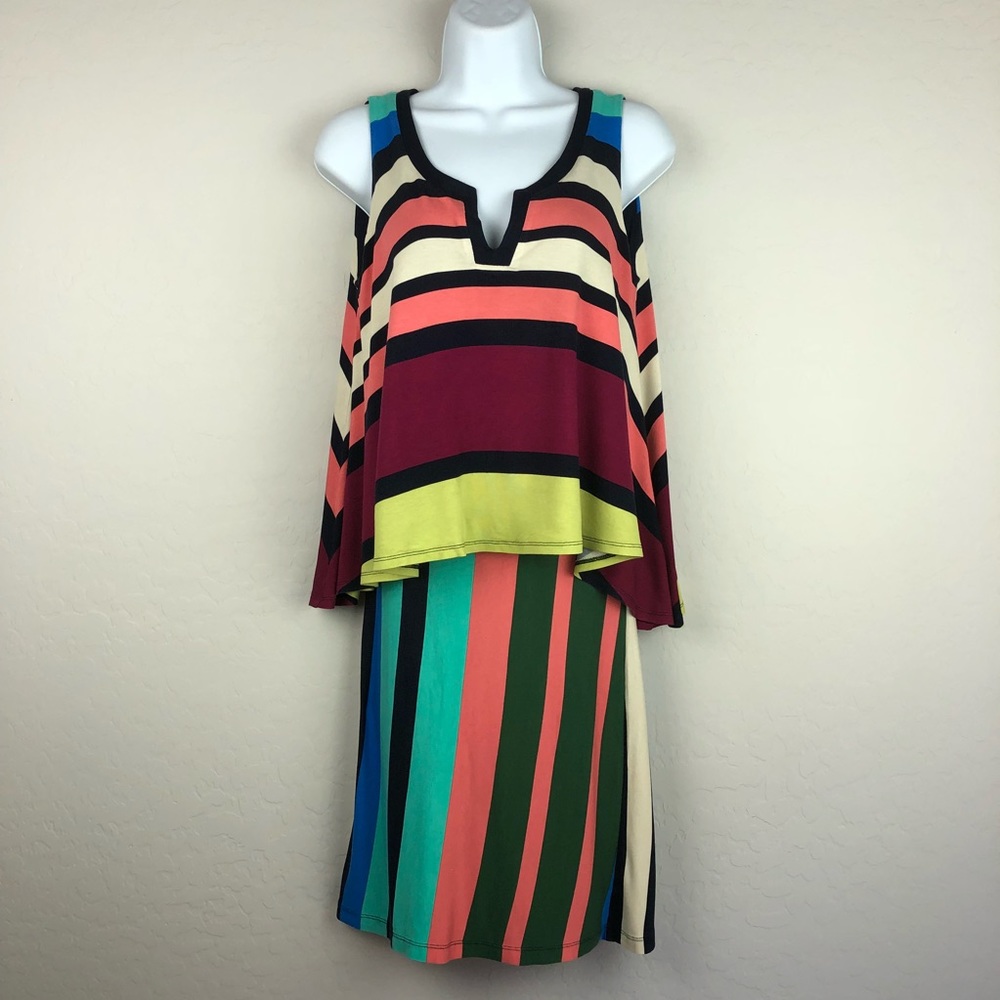 Anthropologie XS Colorblock Maeve Sleeveless Dress